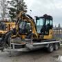 Cat 302CR avec engcon et remorque